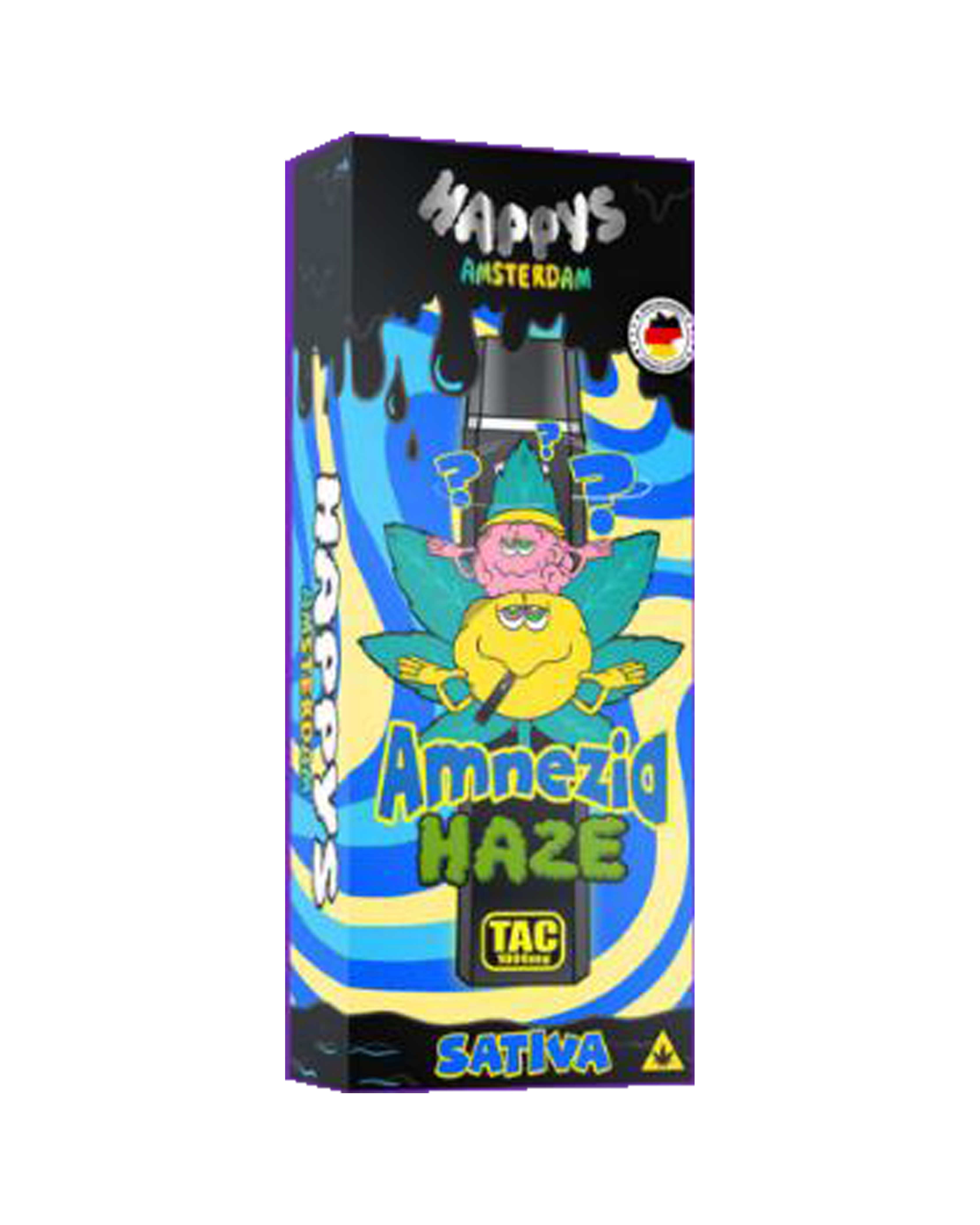 Happy's Amsterdam 1000mg TAC Vape Amnesia Haze Captains Growshop Happy's Amsterdam 1000mg TAC Vape Amnesia Haze Captains Growshop
