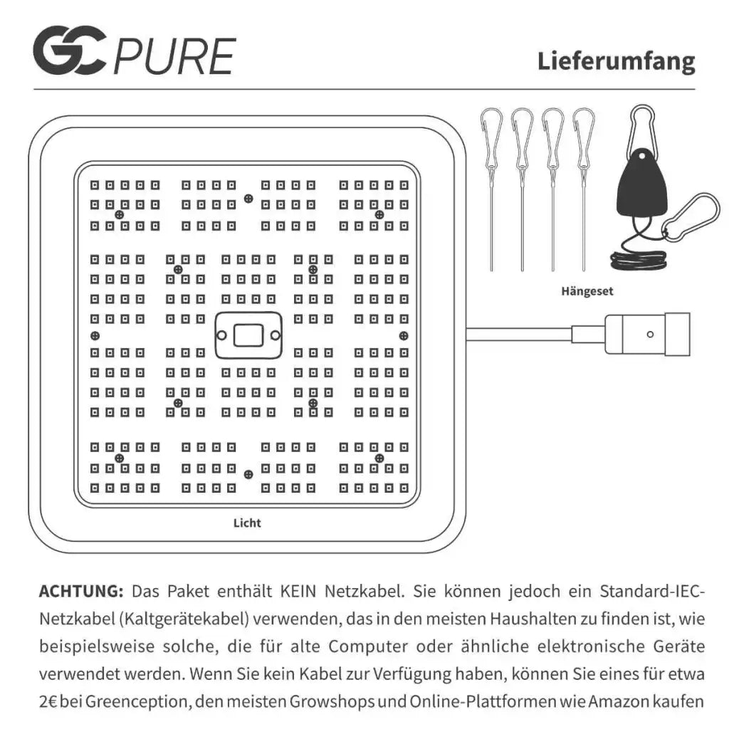 Greenception GC Pure | 60 Watt | 168 µmol/s