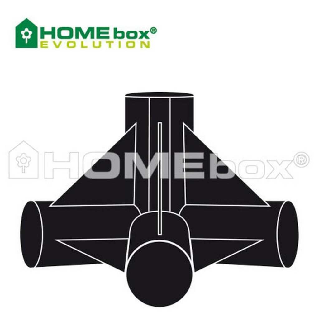 HOMEbox 4-Wege-Verbinder - Ersatzteil 4 Stück Ø 22mm