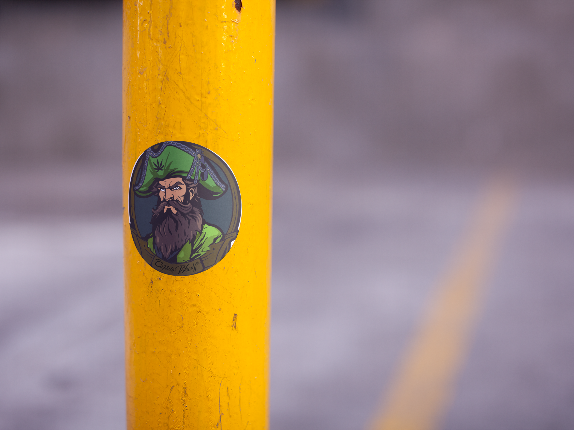 Captain Weedy Vinyl Kiss-Cut Sticker