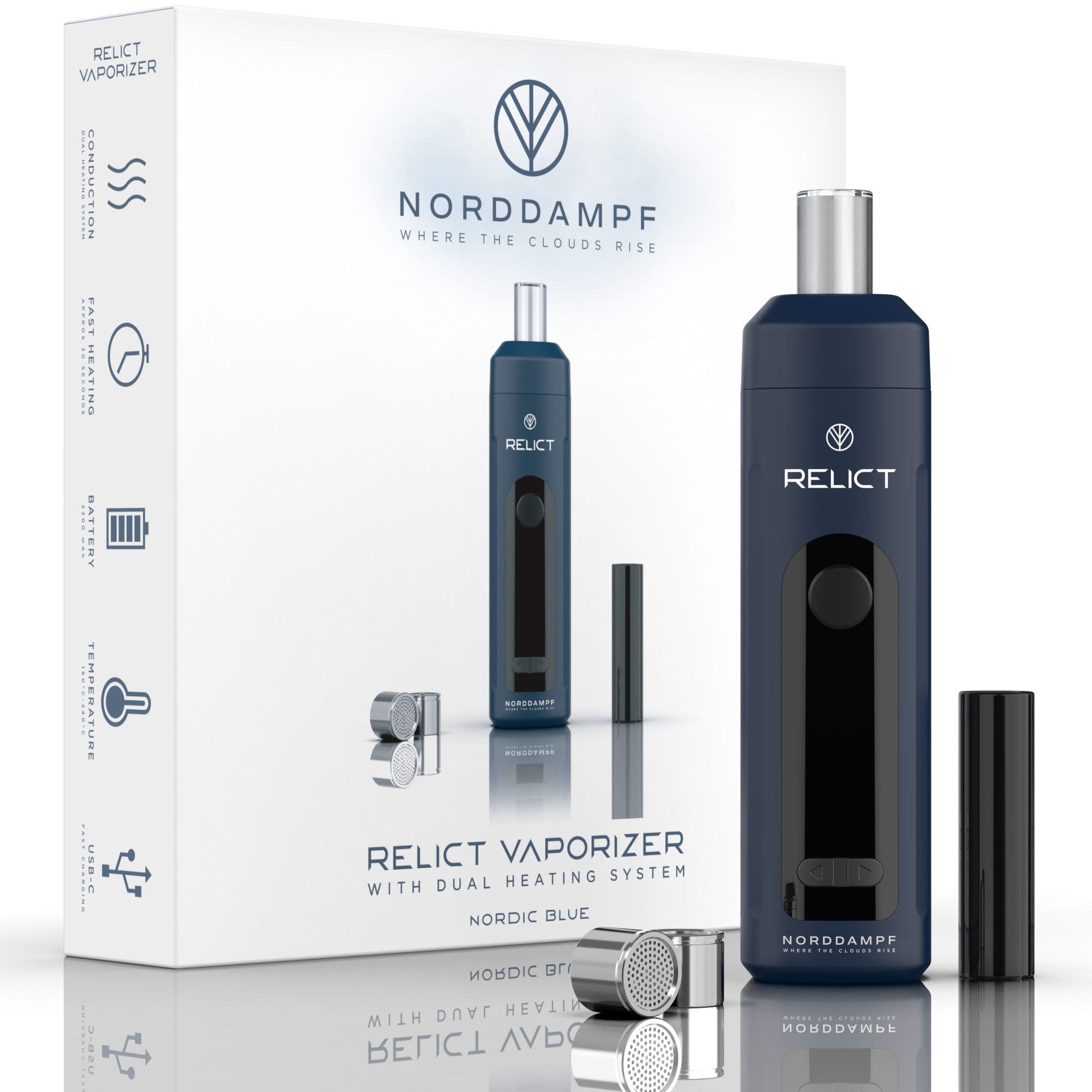 Norddampf Relict Vaporizer (Nordic Blue / Deep Black)