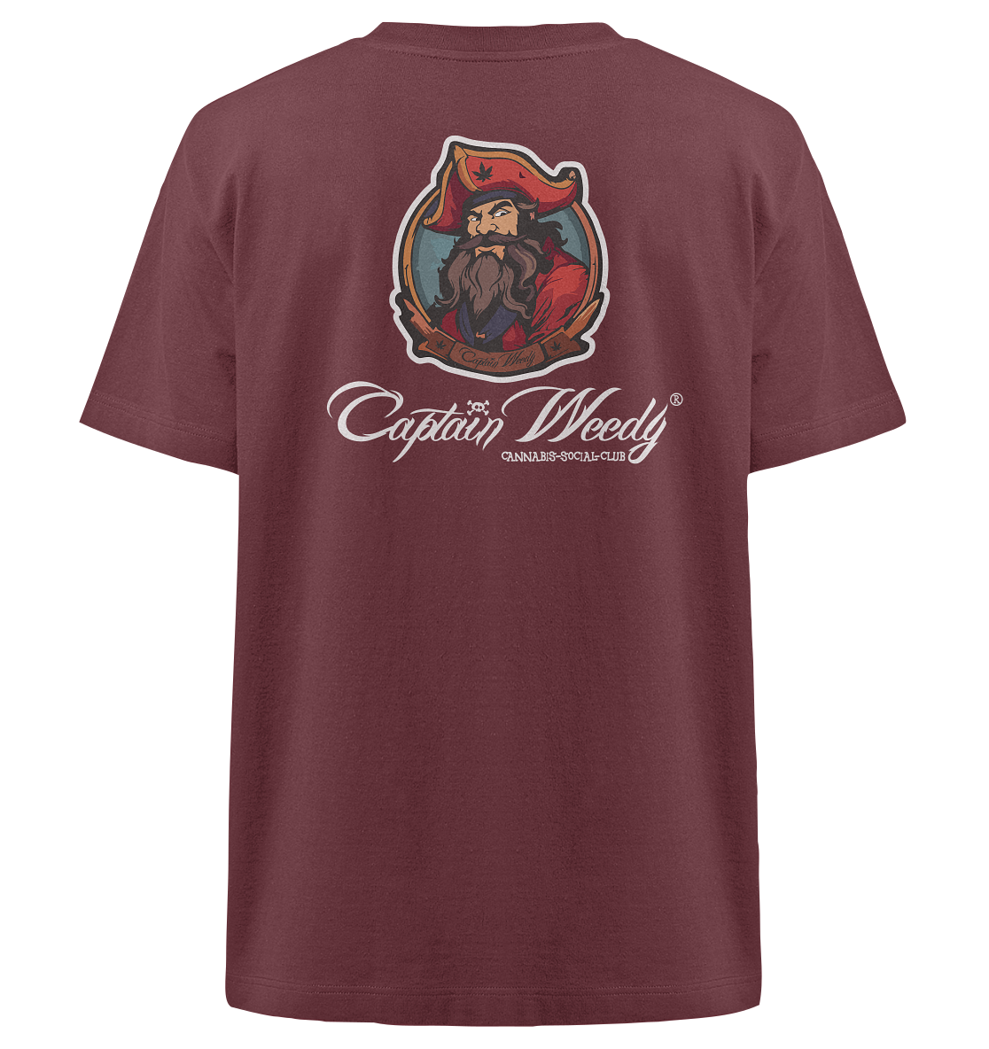 Captain Weedy Landratte - Heavy Oversized Organic Shirt