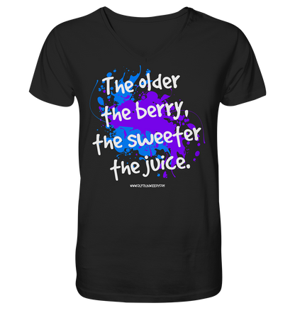 Old Berrys, Sweet Juice - Mens Organic V-Neck Shirt