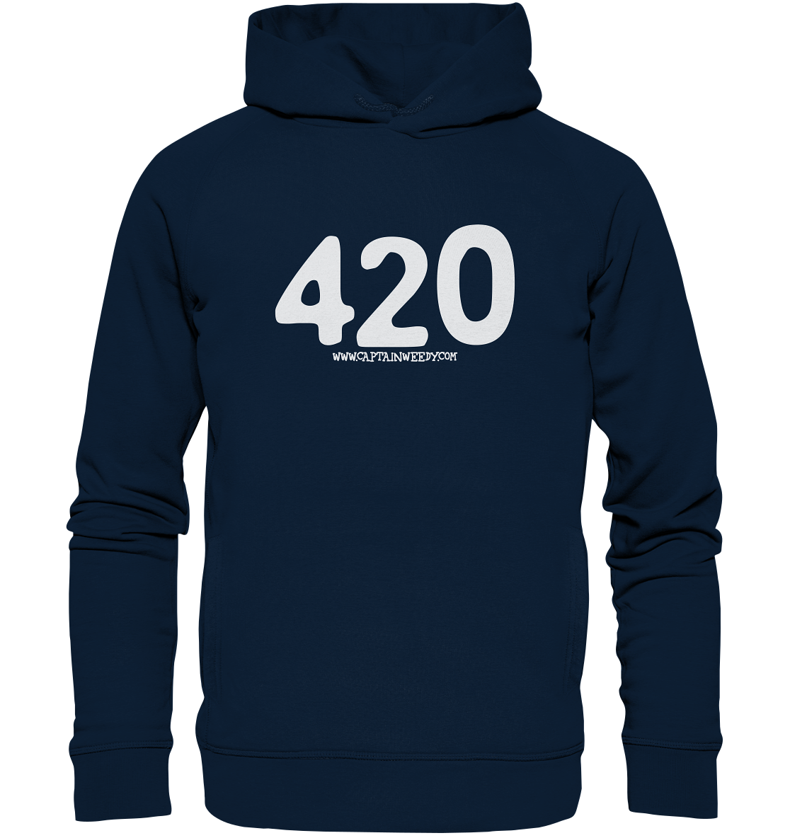 Captain Weedy 420 - Organic Fashion Hoodie