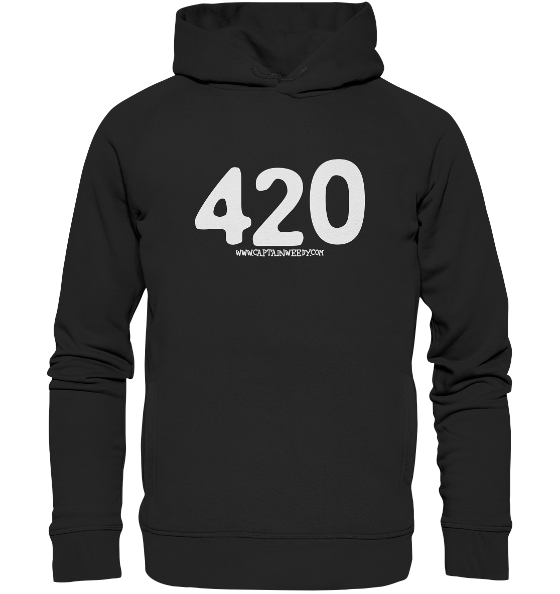 Captain Weedy 420 - Organic Fashion Hoodie