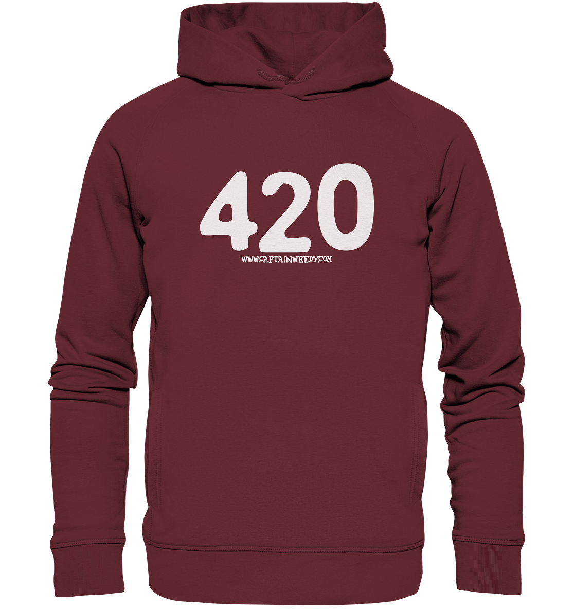 Captain Weedy 420 - Organic Fashion Hoodie